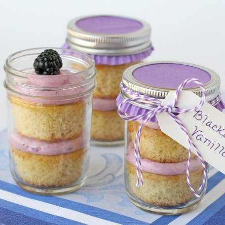 Blackberry Vanilla Cupcakes In A Jar Glorious Treats