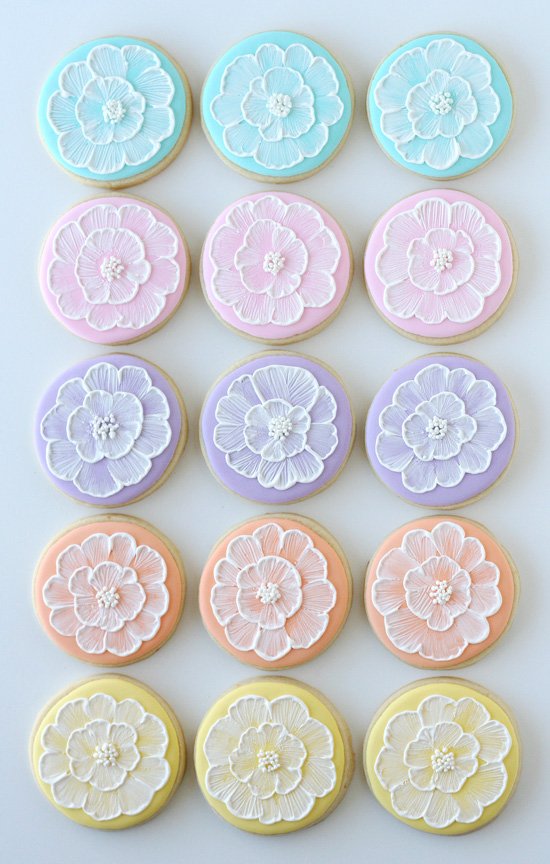 Pretty Pastel Decorated Cookies - glorioustreats.com