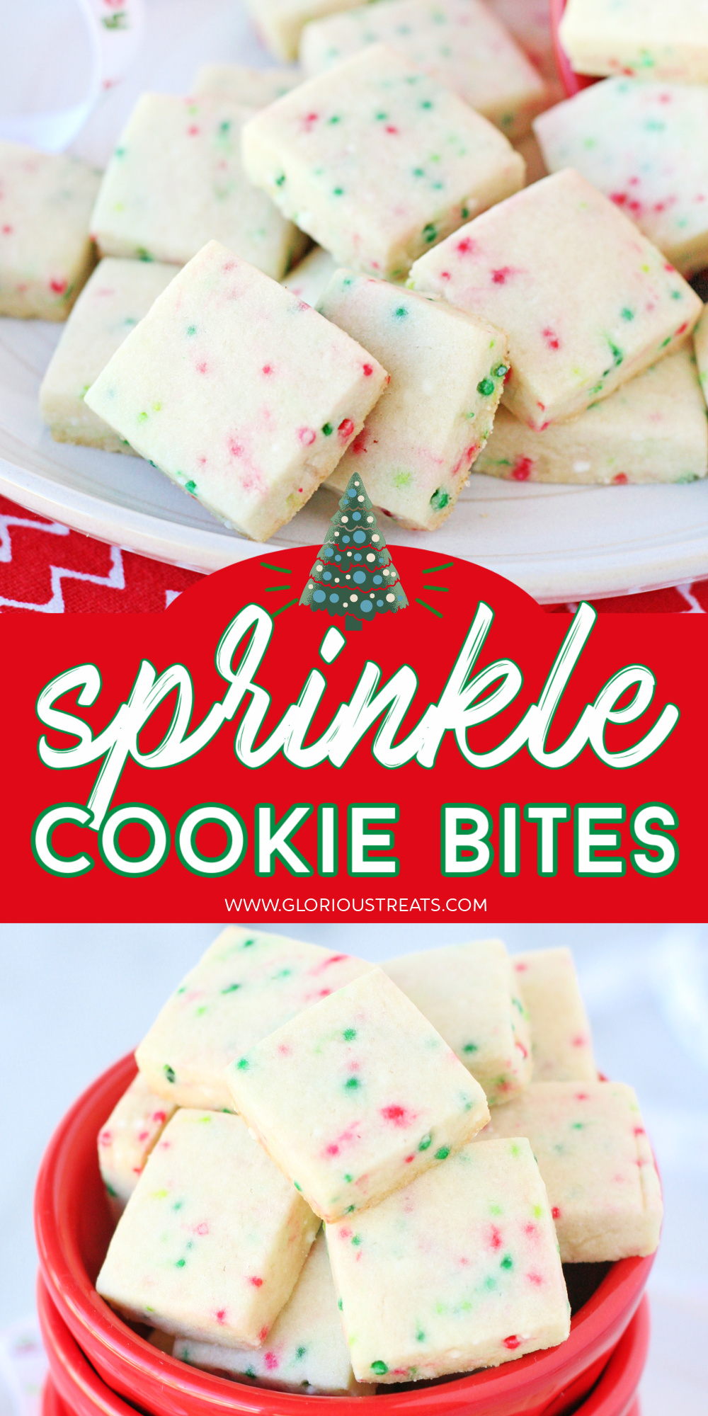 Sprinkle Cookie Bites - Glorious Treats