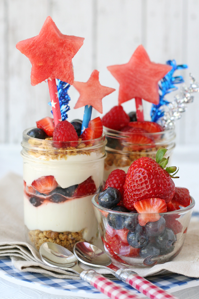4th of July Berry Cheesecake Trifle - Glorious Treats