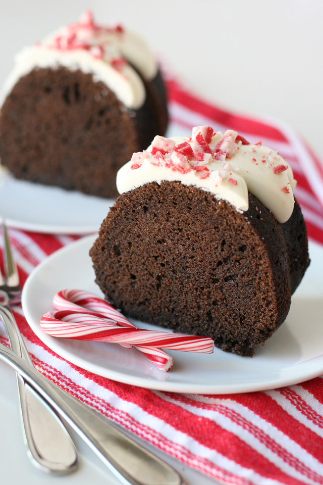 Chocolate Peppermint Bundt Cake - Glorious Treats