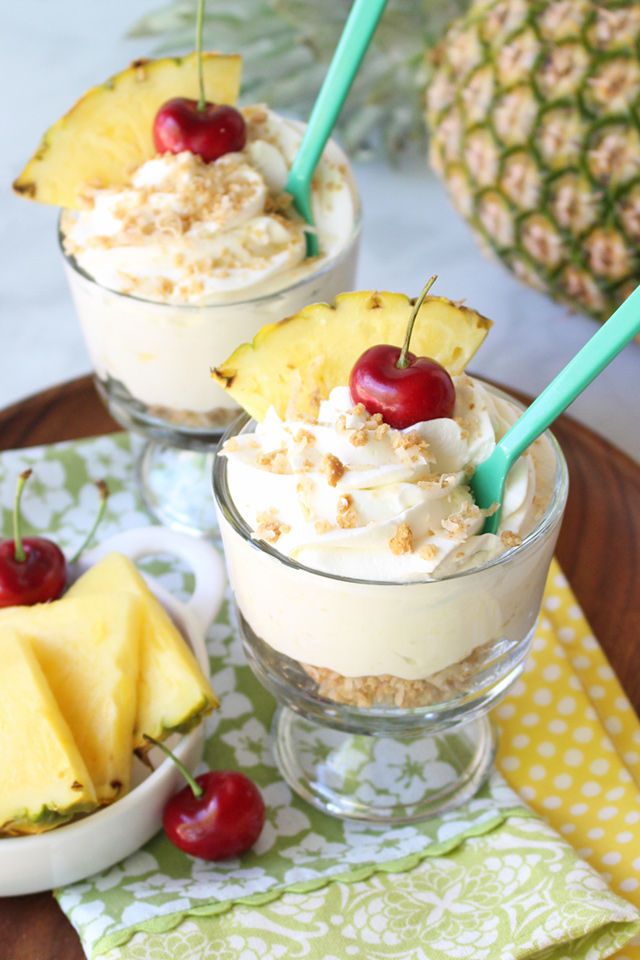 Pina Colada Cheesecake Mousse - Glorious Treats