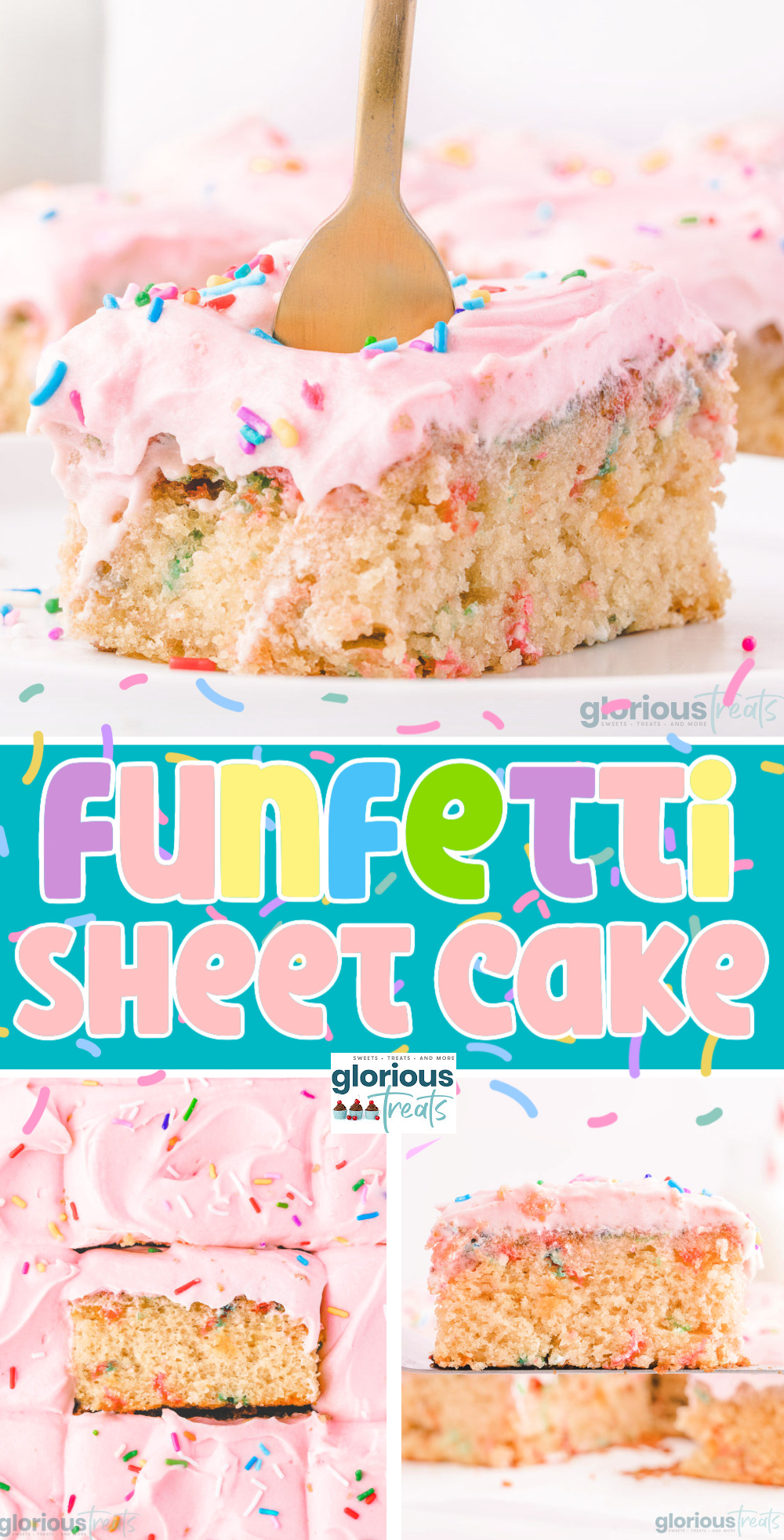 Funfetti Sheet Cake - Glorious Treats